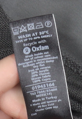 Marks and Spencer Per Una Women Grey Size 14 Open Cardigan