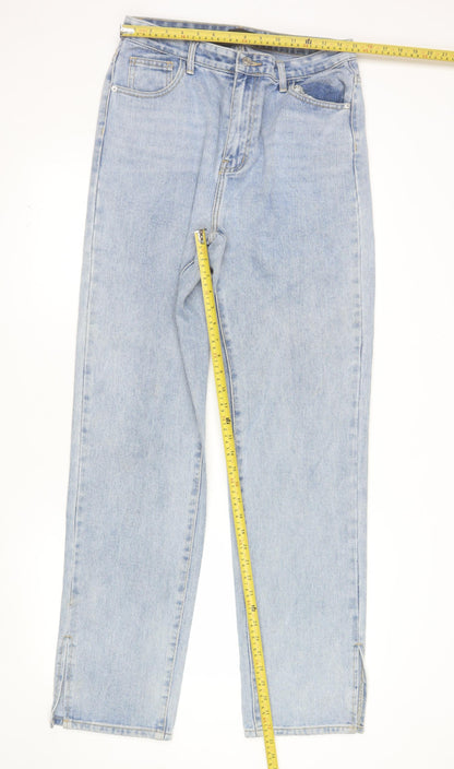 MOMOKROM Women's Blue High Rise Straight Jeans Size 12