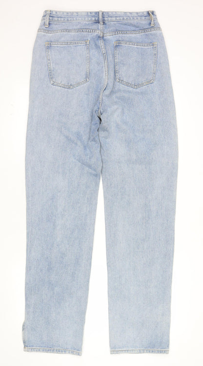 MOMOKROM Women's Blue High Rise Straight Jeans Size 12