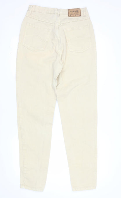 The Trader Jeans Company Women’s Beige Straight Leg Cotton Jeans Size 14