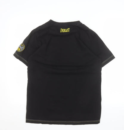 Everlast Men's Black Boxing Graphic Crew Neck T-Shirt Size S