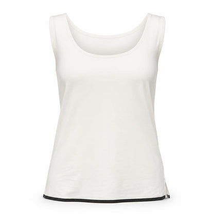 Privacy Womens Ivory Tank Top Size 14 Sleeveless Basic Jersey Vest