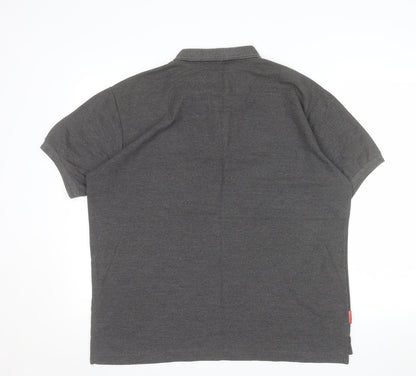 Slazenger Men's Grey Short Sleeve Polo Shirt XL Classic Fit