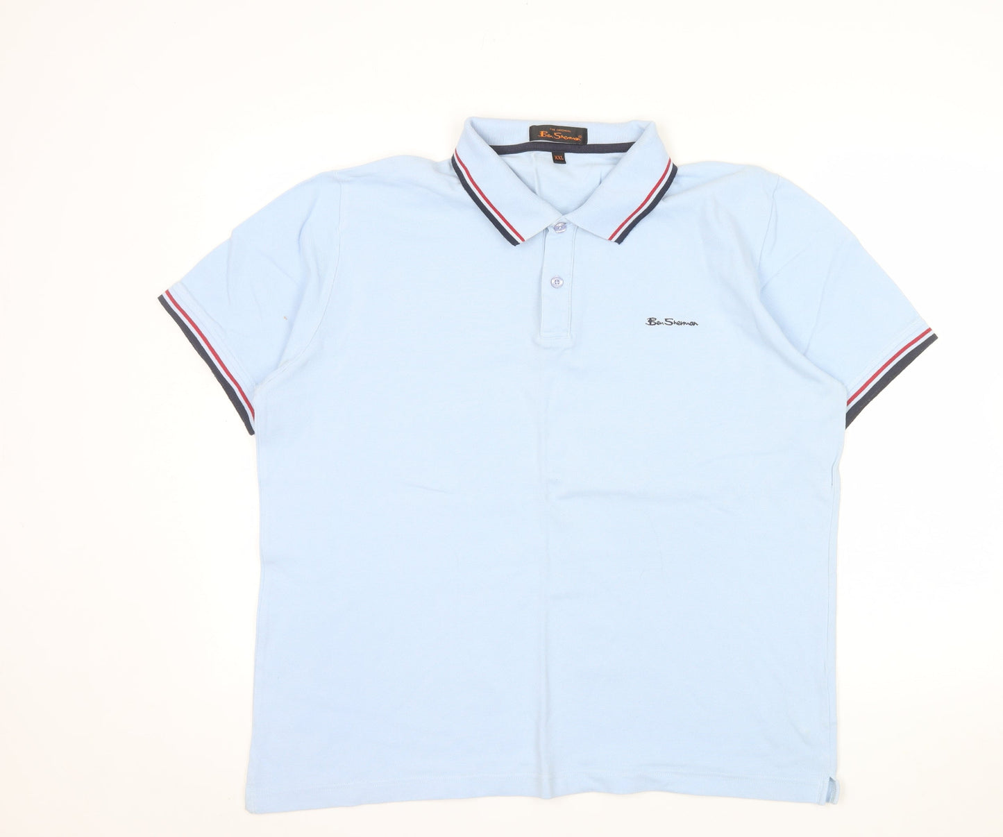 Ben Sherman Men's Blue 2XL Cotton Polo Shirt