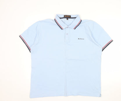 Ben Sherman Men's Blue 2XL Cotton Polo Shirt