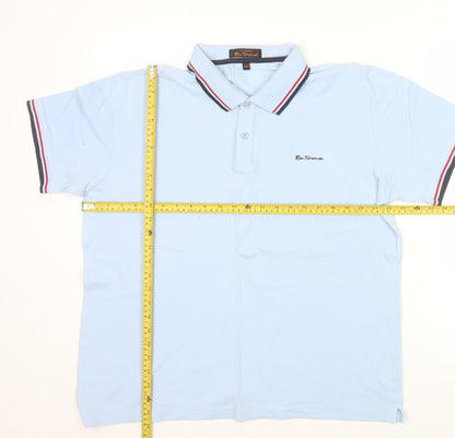 Ben Sherman Men's Blue 2XL Cotton Polo Shirt