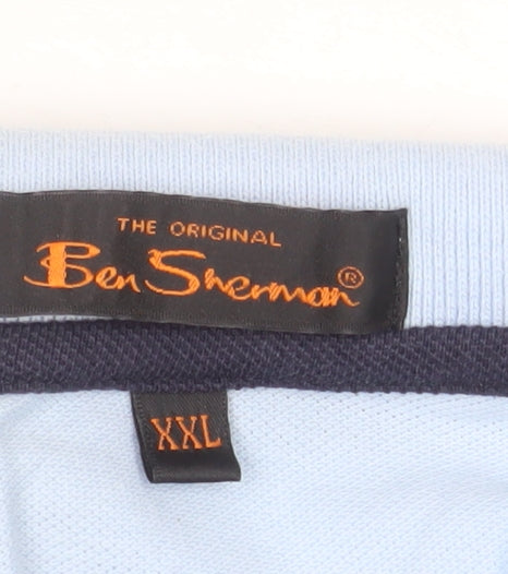 Ben Sherman Men's Blue 2XL Cotton Polo Shirt
