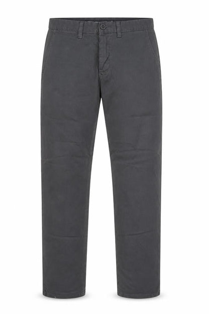 Denim Co Men's Grey Slim Fit Stretch Chino Trousers W32 L34