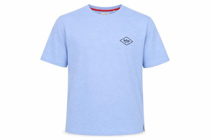 Lee Cooper Men's Blue XL Crew Neck Short Sleeve Cotton T-Shirt