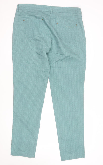 Craghoppers Women's Green Stretch Chino Trousers Size 14