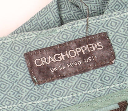 Craghoppers Women's Green Stretch Chino Trousers Size 14