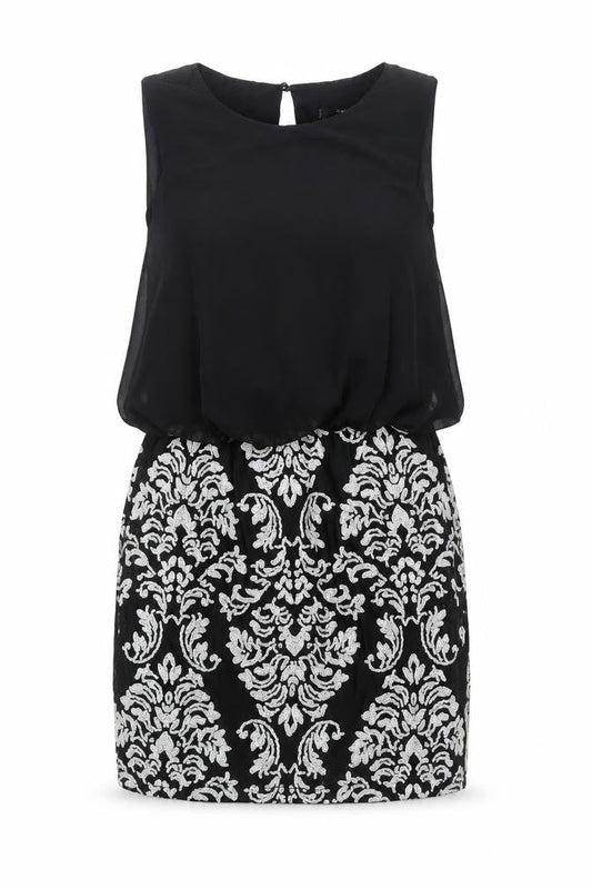 TFNC London Women's Black Sequin Bodycon Dress Size S