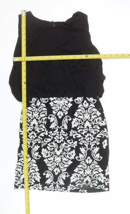 TFNC London Women's Black Sequin Bodycon Dress Size S