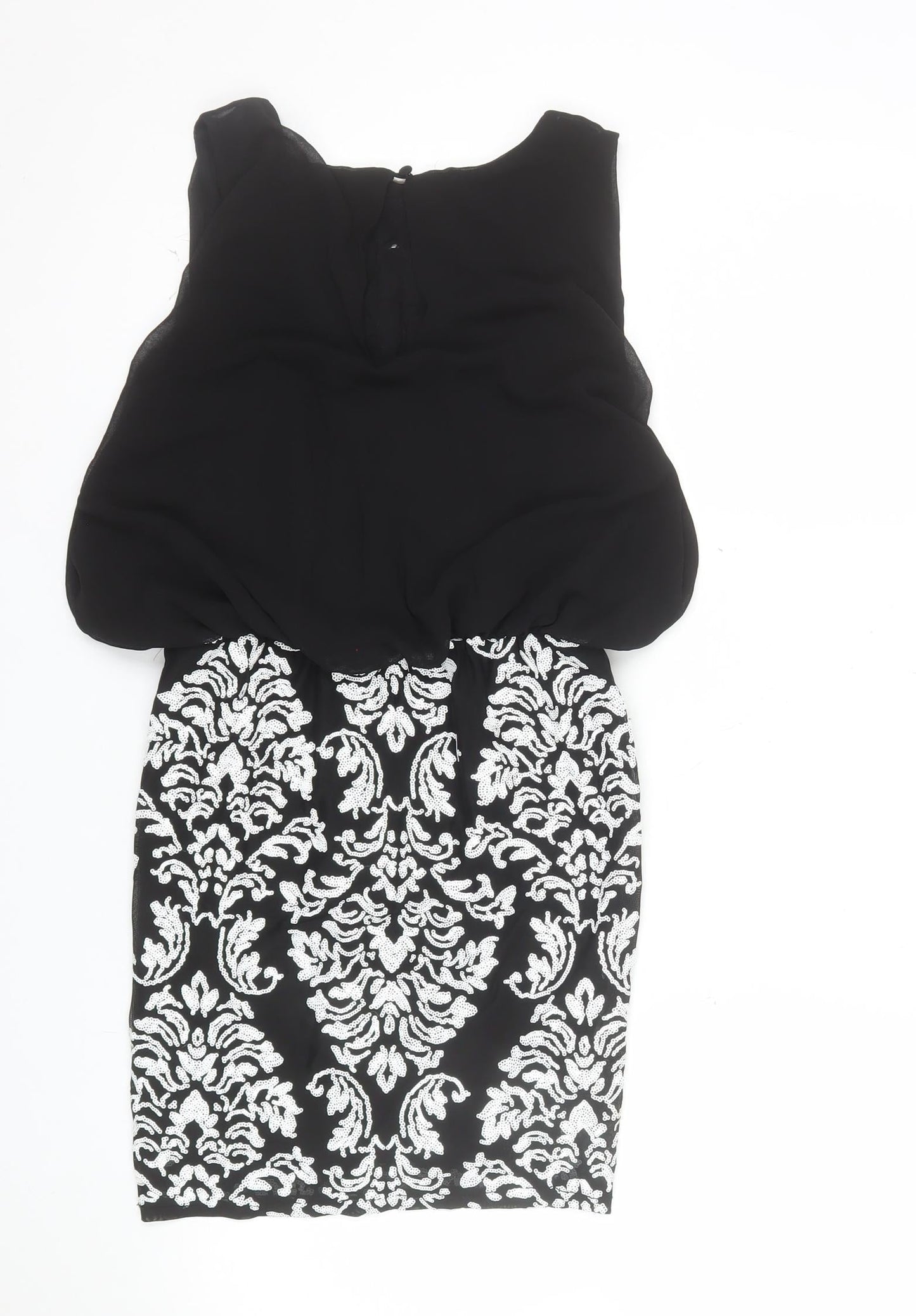 TFNC London Women's Black Sequin Bodycon Dress Size S