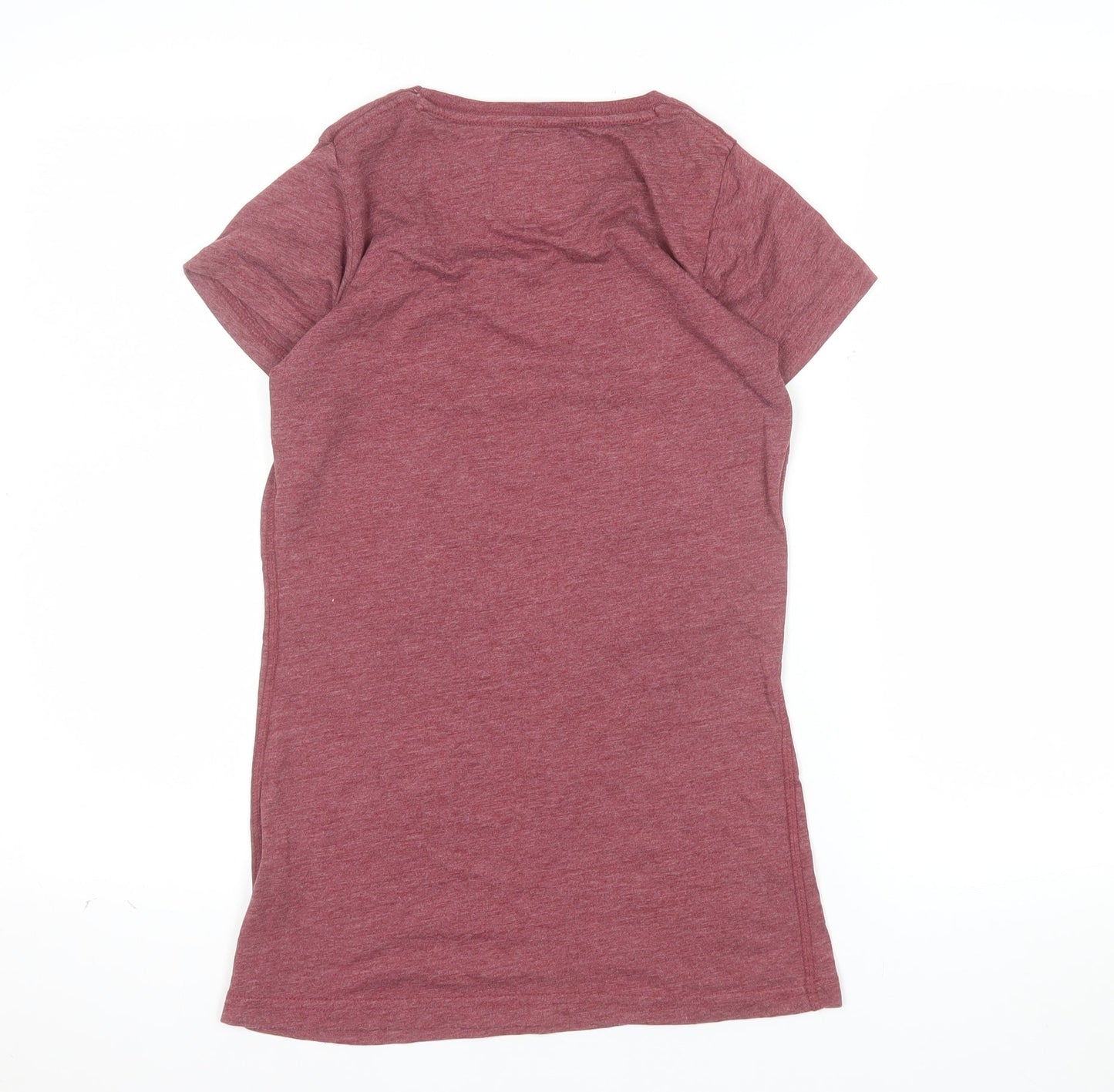 Superdry Women Red Short Sleeve Graphic T-Shirt Size S