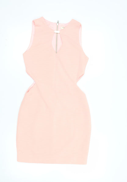 Vera & Lucy Women’s Pink Sleeveless Bodycon Mini Dress S