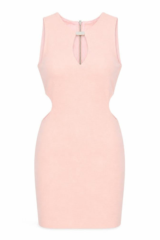 Vera & Lucy Women’s Pink Sleeveless Bodycon Mini Dress S