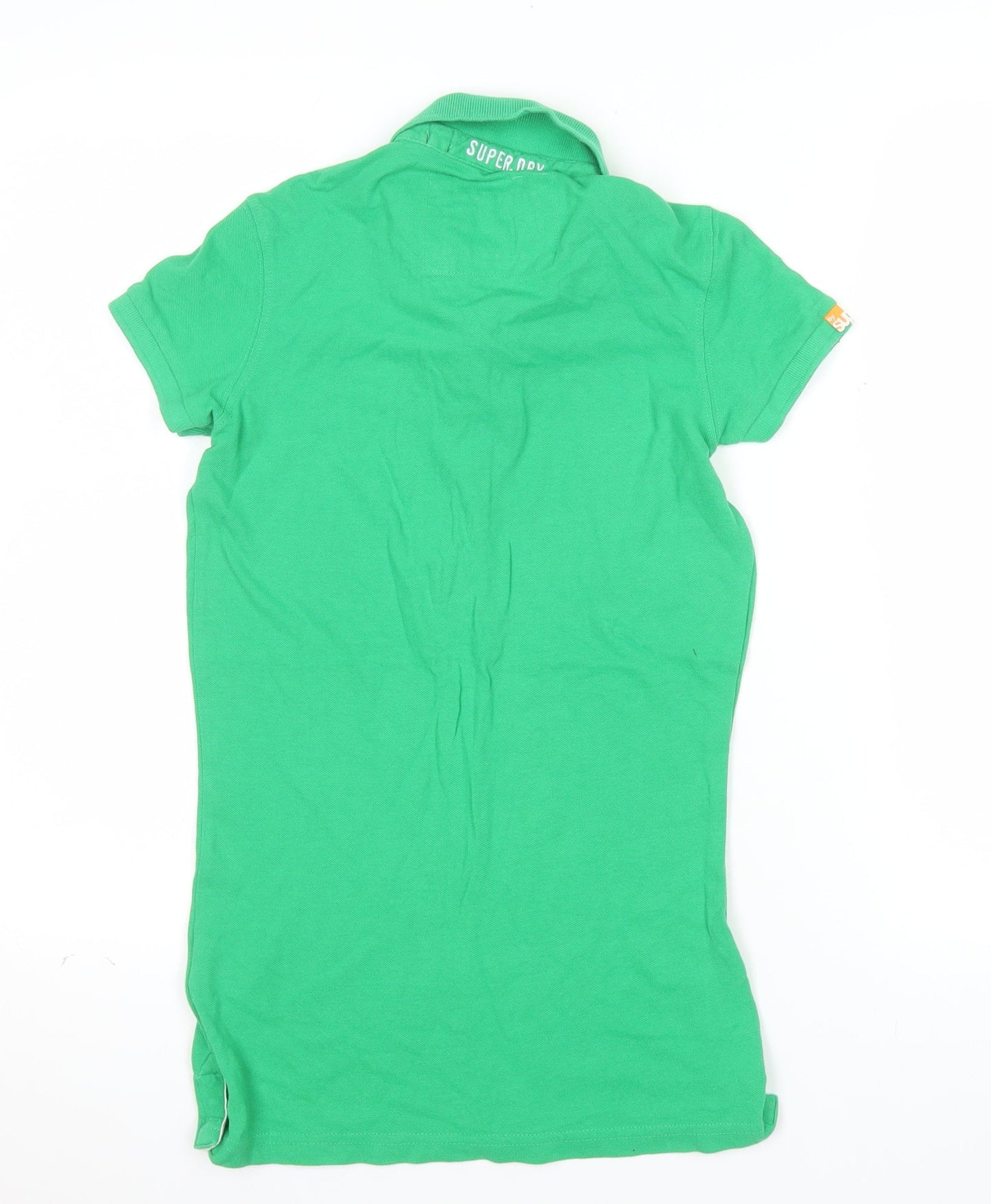 Superdry Women's Green Slim Fit Polo Shirt Size S