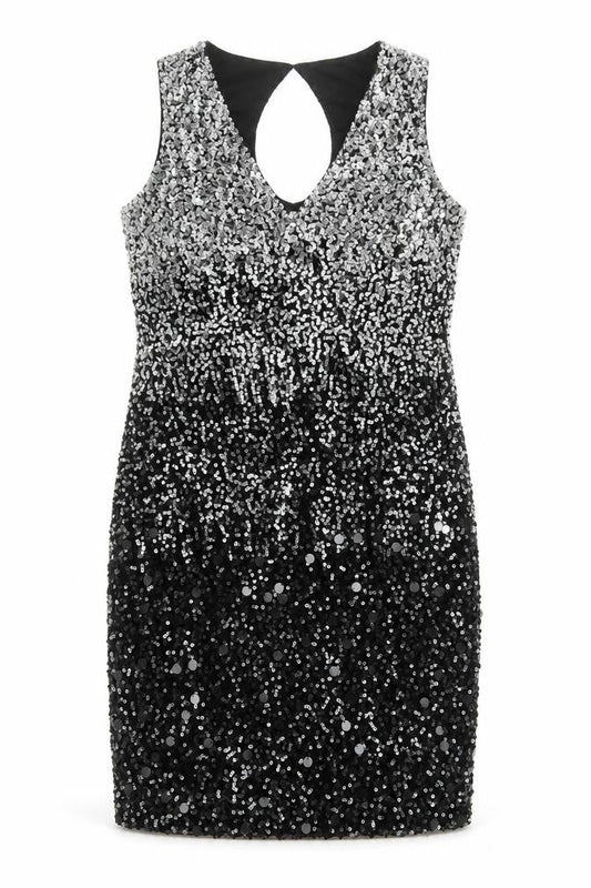 Front view of Roman Women’s Multicoloured, size UK 16, Sequin Bodycon Party Dress