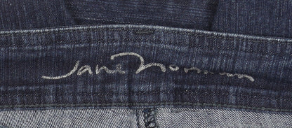 Jane Norman Womens Blue Skinny Stretch Studded Jeans Size 10