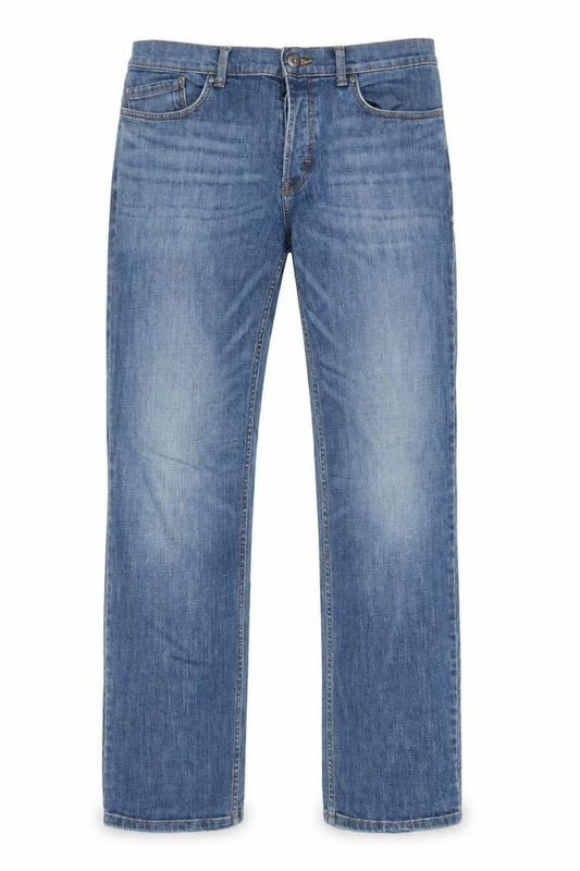 George Men Blue Straight Denim Jeans 34W 33L Regular Fit