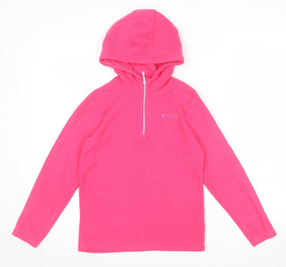 Mountain Warehouse Girls Pink Fleece Pullover Hoodie 9-10 Years