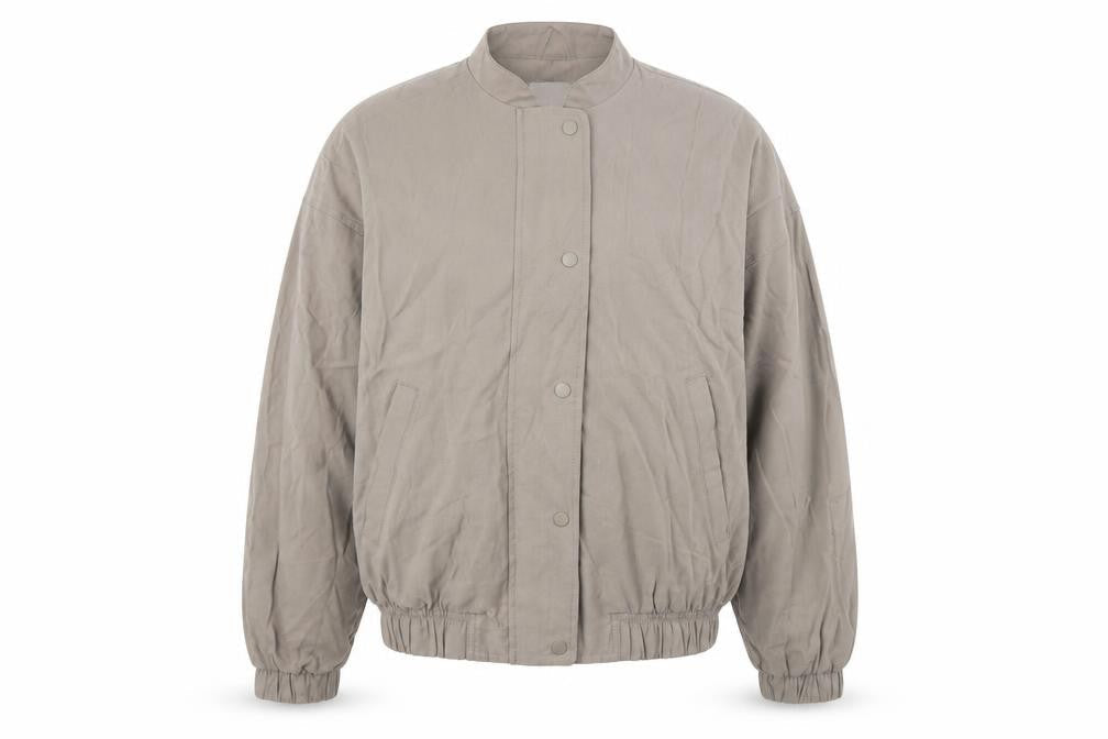 Primark Men Beige Bomber Jacket S Lightweight Polyester Casual