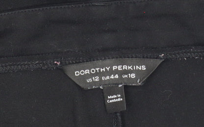 Dorothy Perkins Women’s Black Slim Fit Stretch Trousers UK 16