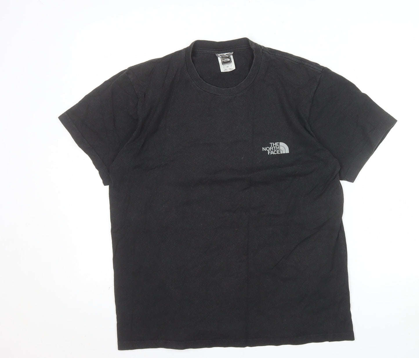 The North Face Men's Black Cotton Graphic Mountain T-Shirt Size S