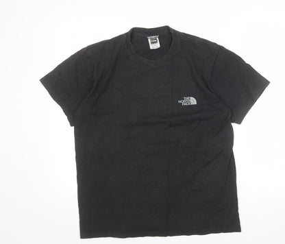 The North Face Men's Black Cotton Graphic Mountain T-Shirt Size S