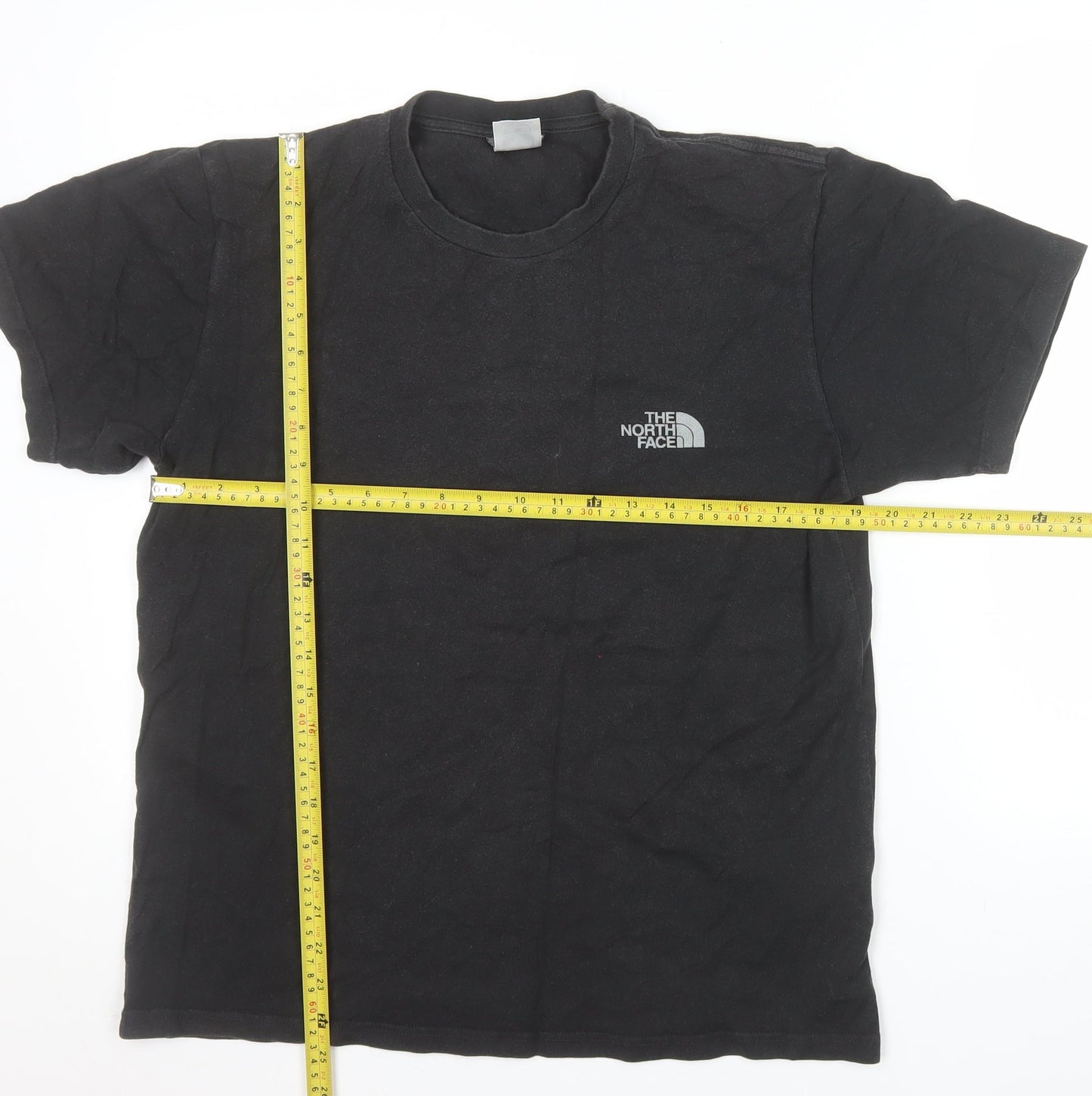 The North Face Men's Black Cotton Graphic Mountain T-Shirt Size S