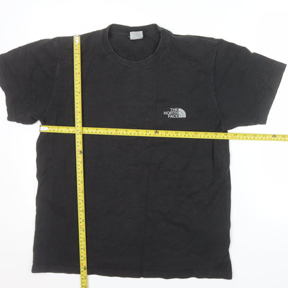 The North Face Men's Black Cotton Graphic Mountain T-Shirt Size S