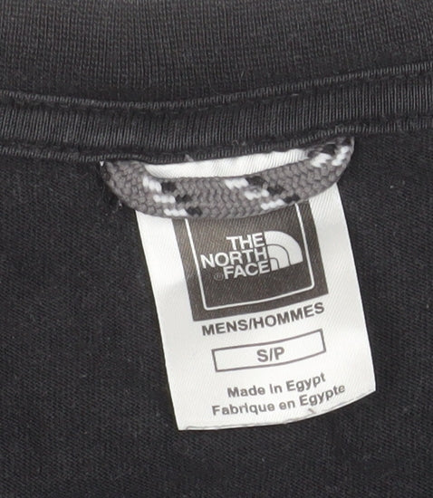 The North Face Men's Black Cotton Graphic Mountain T-Shirt Size S