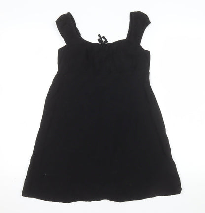 Primark Girls Black A-Line Sleeveless Summer Dress 10-11 Years