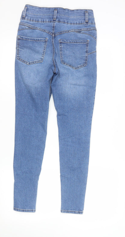 New Look Womens Blue Lift & Shape Skinny Jeans Size 8 Short