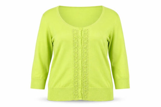 Wallis Women’s Green Cotton Blend 3/4 Sleeve Cardigan Size 14