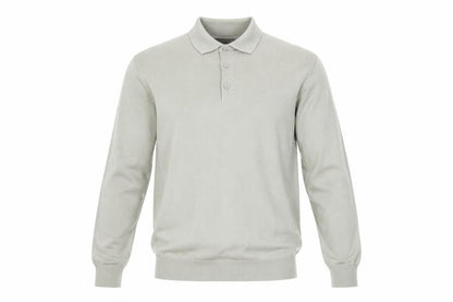 Marks and Spencer Men Light Olive Merino Wool Collared Pullover S