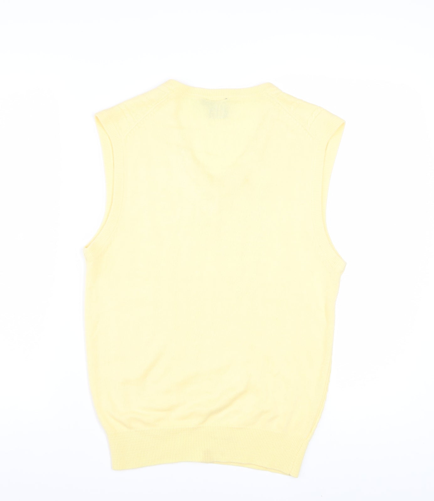 Slazenger Men’s Yellow Cable-Knit Acrylic Golf Sweater Vest M