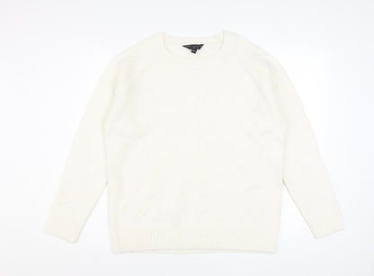Dorothy Perkins Women’s Ivory Heart Knit Pullover Jumper UK 10