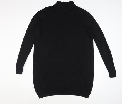 Collusion Women's Black High Neck Long Sleeve Jumper Dress Size 10