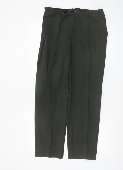 Marks and Spencer Women Brown Size 14 Stretch Trousers