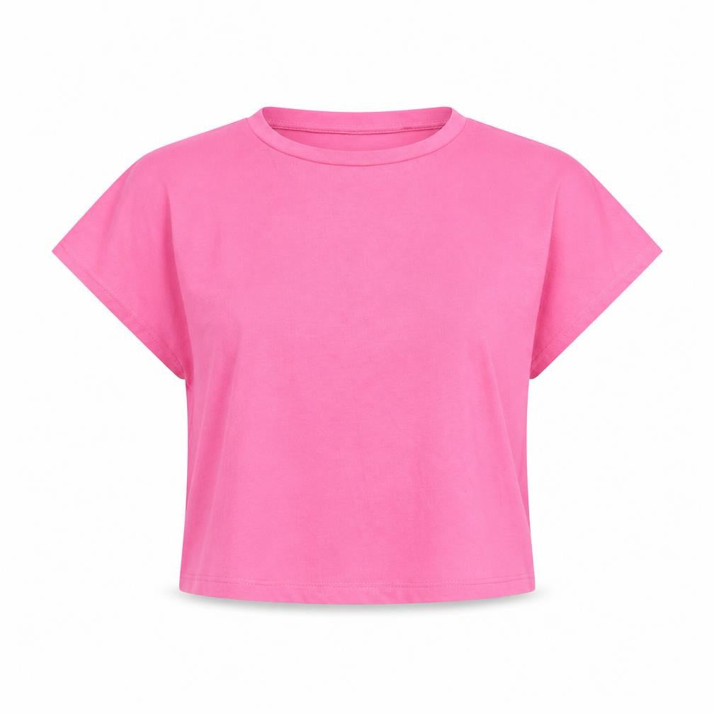 Zara Women's Pink Basic Short Sleeve T-Shirt Size 8 Viscose Blend