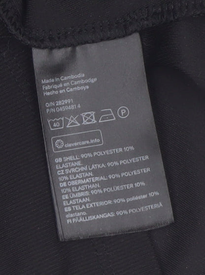 H&M Women’s Black Short Sleeve V-Neck Stretch Blouse Size S