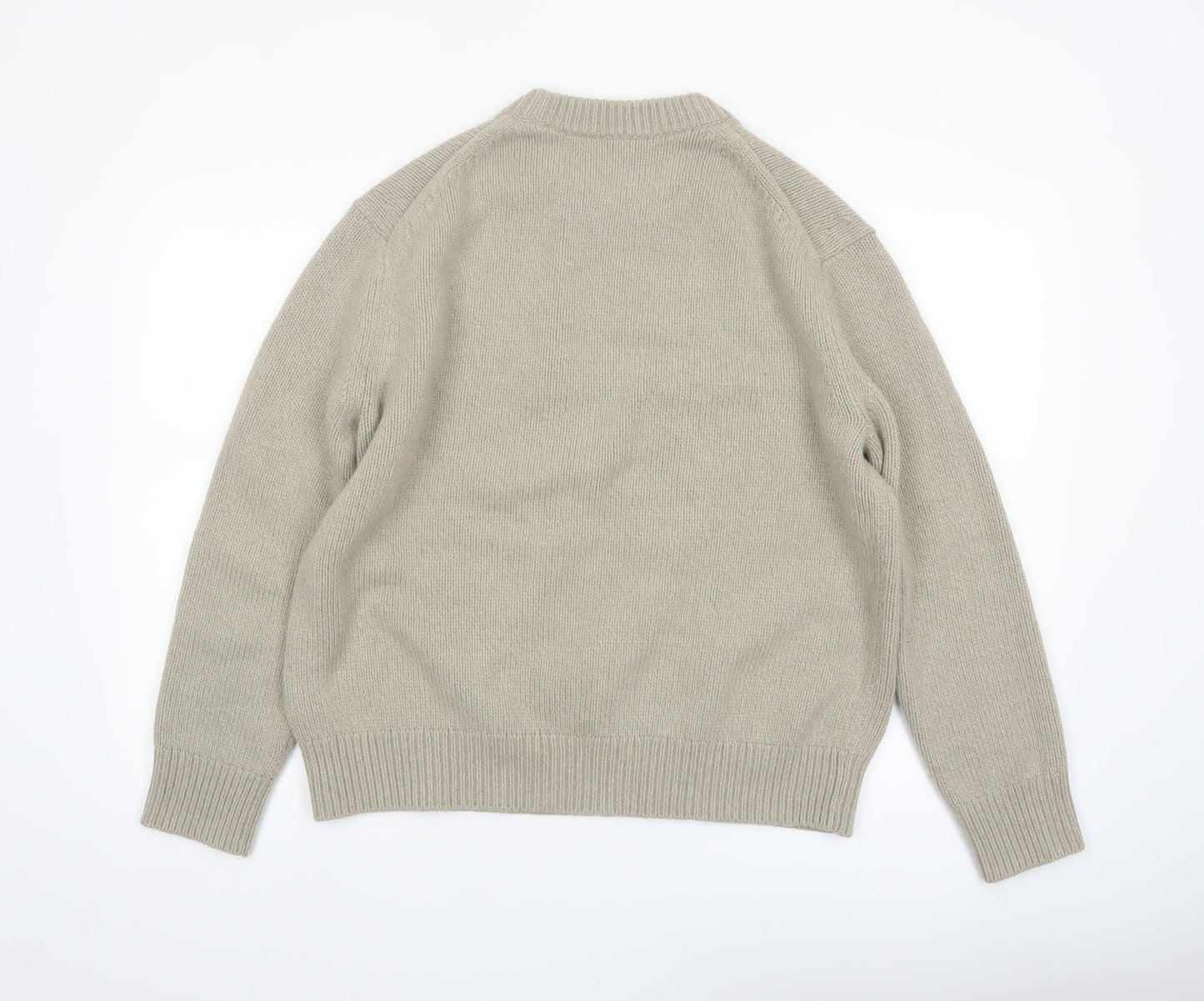 Arket Women’s Beige Wool Blend Crew Neck Jumper Size 8
