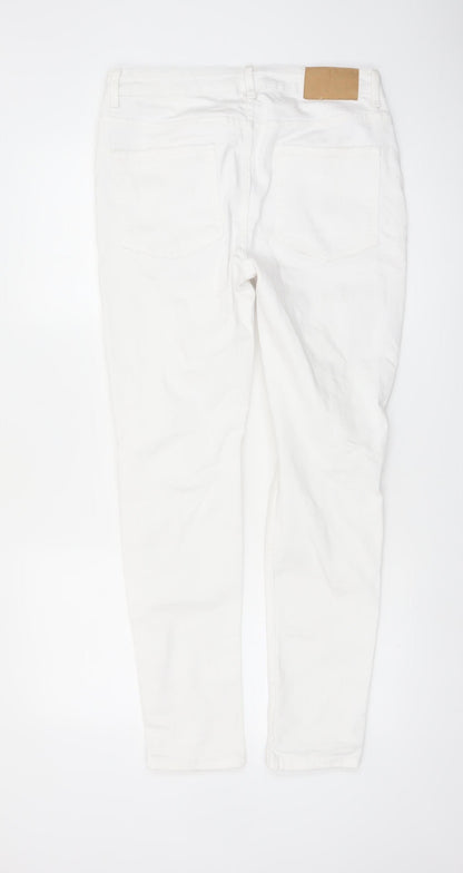 Denim Co Men's White Skinny Jeans W32 L30 Distressed Denim