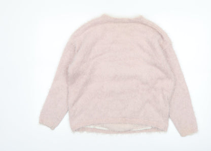 Disney Women Pink Thumper Long Sleeve Knit Jumper Medium