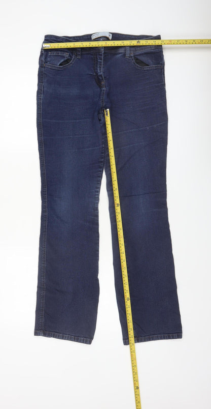Next Women's Blue Bootcut Denim Jeans Size 14 Regular