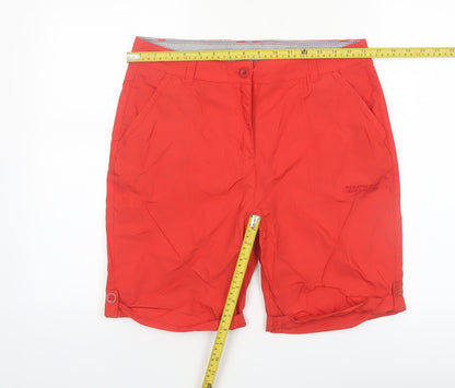 Regatta Women’s Red Chino Shorts Size 12 Cotton Lightweight Outdoor