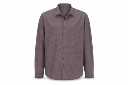 James Pringle Men's Red Check Button-Up Long Sleeve Shirt S
