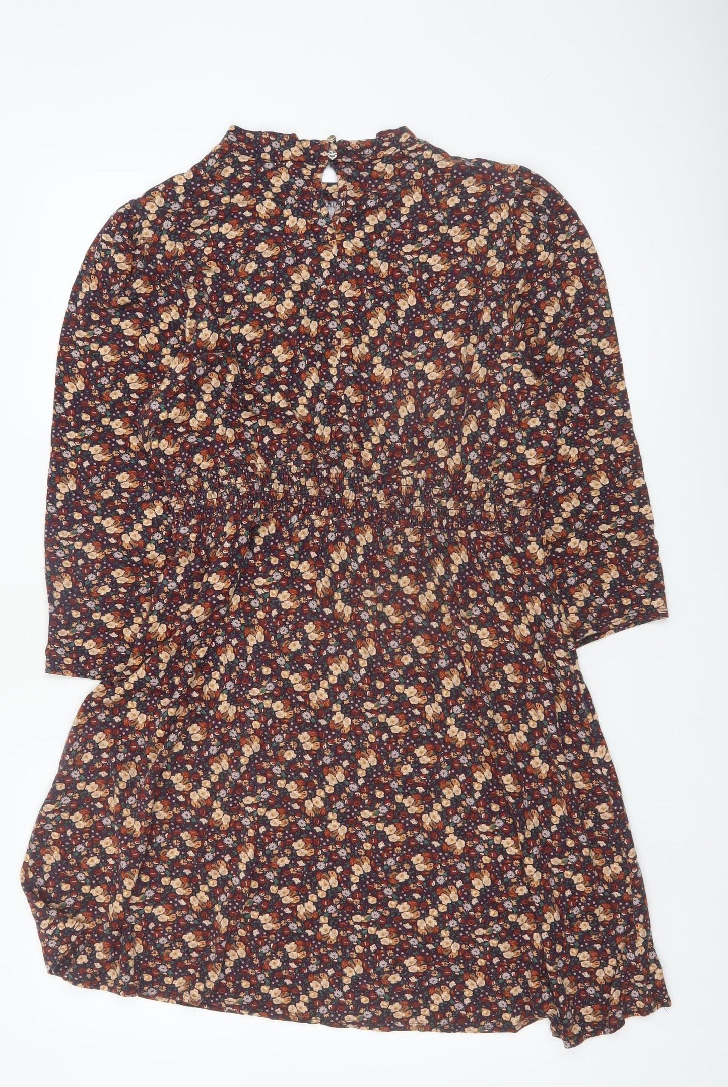 Dorothy Perkins Womens Multicoloured Floral A-Line Dress UK 16